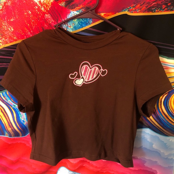 SHEIN Tops - SHEIN Brown crop top